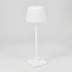 Lampe A Poser Longchamps Led Blanc, 1 Lumiere