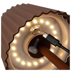 Lampe A Poser Lucide Justine Led Rouille, 1 Lumiere