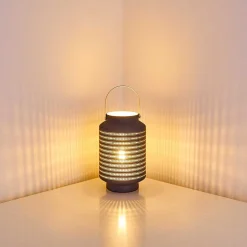Lampe A Poser Nakajima Noir, Blanc, 1 Lumiere