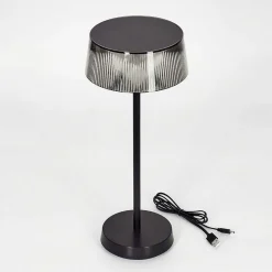 Lampe A Poser Oundo Led Noir, 1 Lumiere