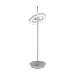 Lampe A Poser Paul Neuhaus Q-Amy Led Acier Inoxydable, 2 Lumieres, Telecommandes