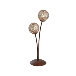 Lampe A Poser Paul Neuhaus Greta Rouille, 2 Lumieres
