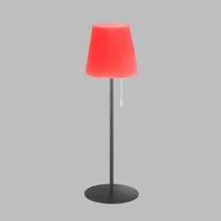 Lampe A Poser Schoner Wohnen-Kollektion Talent Led Anthracite, 1 Lumiere, Telecommandes, Changeur De Couleurs