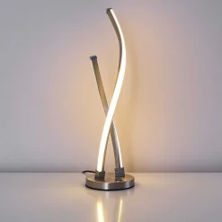 Lampe A Poser Tervo Led Nickel Mat, 2 Lumieres