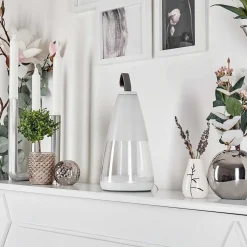 Lampe A Poser Yari Led Gris, Transparent, Blanc, 1 Lumiere, Telecommandes, Changeur De Couleurs