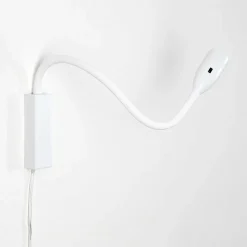 Lampe De Chevet Alsea Led Blanc, 1 Lumiere, Detecteur De Mouvement