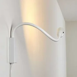 Lampe De Chevet Alsea Led Blanc, 1 Lumiere, Detecteur De Mouvement