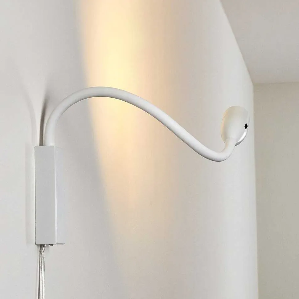 Lampe De Chevet Alsea Led Blanc, 1 Lumiere, Detecteur De Mouvement