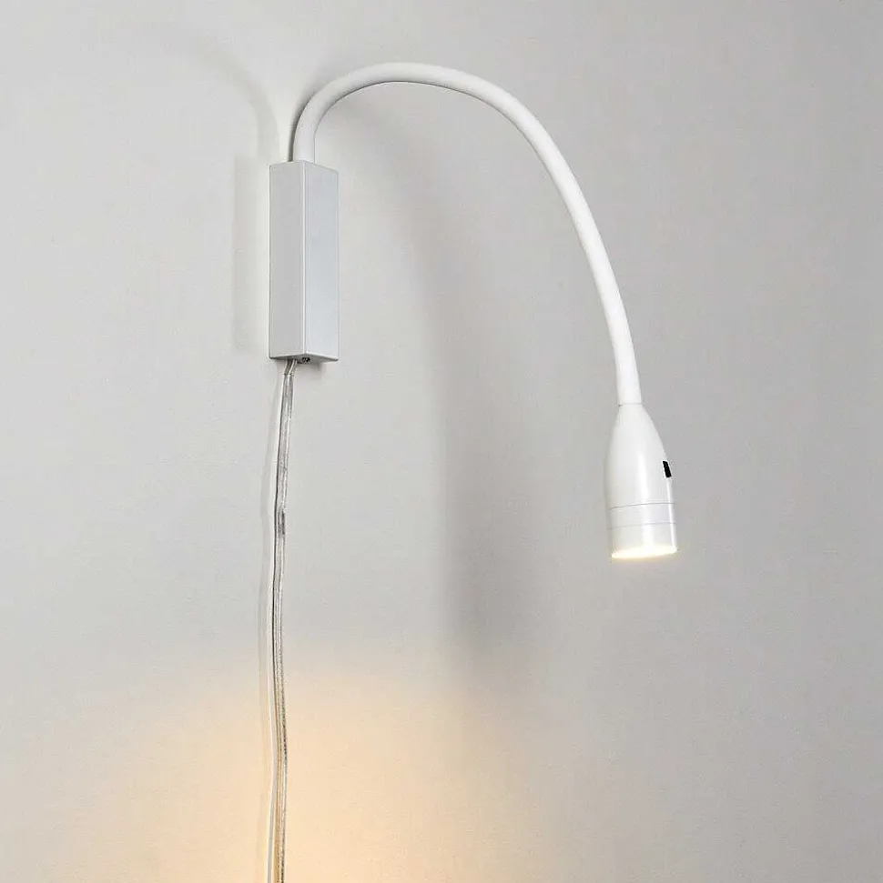 Lampe De Chevet Alsea Led Blanc, 1 Lumiere, Detecteur De Mouvement