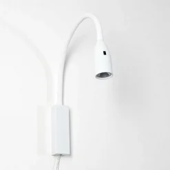 Lampe De Chevet Alsea Led Blanc, 1 Lumiere, Detecteur De Mouvement