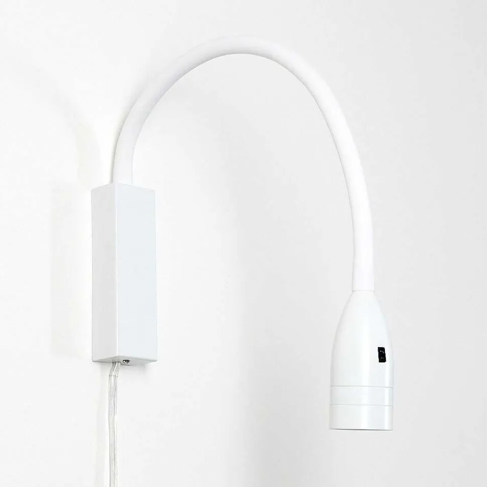 Lampe De Chevet Alsea Led Blanc, 1 Lumiere, Detecteur De Mouvement