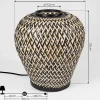 Lampe De Table Alavi Ecru, Noir, 1 Lumiere