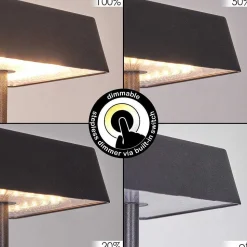 Lampe De Table Algeraz Led Noir, 1 Lumiere