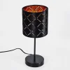Lampe De Table Arnoya Noir, 1 Lumiere