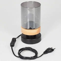 Lampe De Table Azinhalinho Ecru, Noir, 1 Lumiere
