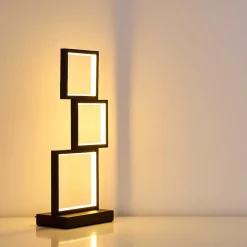 Lampe De Table Bacolod Led Noir, 1 Lumiere