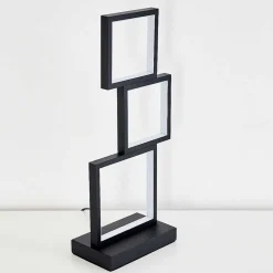 Lampe De Table Bacolod Led Noir, 1 Lumiere