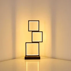 Lampe De Table Bacolod Led Noir, 1 Lumiere