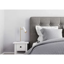 Lampe De Table By Rydens Pulse Or, Blanc, 1 Lumiere
