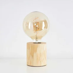 Lampe De Table Canedo Brun, 1 Lumiere