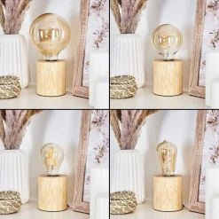 Lampe De Table Canedo Brun, 1 Lumiere