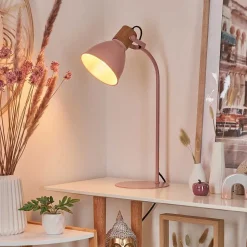 Lampe De Table Chipou Rose, Rose, 1 Lumiere
