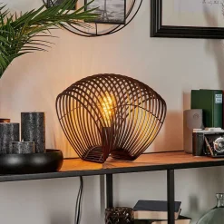 Lampe De Table Corvallis Noir, 1 Lumiere