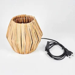 Lampe De Table Cricket Ecru, Noir, 1 Lumiere