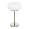 Lampe De Table Eglo Optica Led Nickel Mat, 1 Lumiere, Changeur De Couleurs