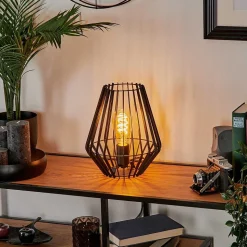 Lampe De Table Emporia Noir, 1 Lumiere