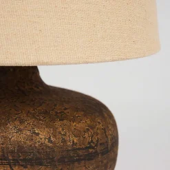 Lampe De Table Exchange Brun, 1 Lumiere