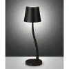 Lampe De Table Fabas-Luce Judy Led Noir, 1 Lumiere