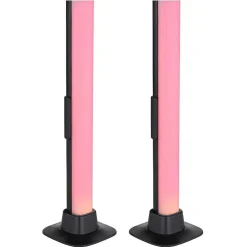 Lampe De Table Globo Polliver Led Noir, 1 Lumiere, Changeur De Couleurs