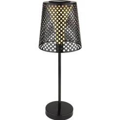 Lampe De Table Globo Solar Led Noir, 1 Lumiere