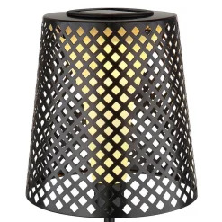 Lampe De Table Globo Solar Led Noir, 1 Lumiere