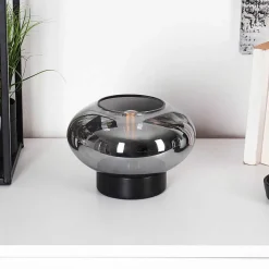Lampe De Table Haikala Noir, 1 Lumiere