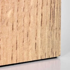 Lampe De Table Heimola Brun, Couleur Bois, 1 Lumiere