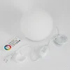Lampe De Table Idual Dahlia Led Nickel Mat, 1 Lumiere, Telecommandes, Changeur De Couleurs