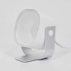 Lampe De Table Idual Lilac Led Argente, 1 Lumiere, Telecommandes, Changeur De Couleurs