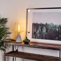 Lampe De Table Jaen Gris, Cuivre, 1 Lumiere