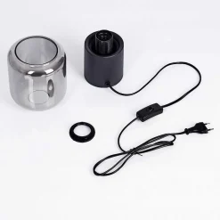 Lampe De Table Keppoch Noir, 1 Lumiere