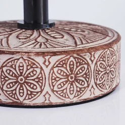 Lampe De Table Kigombo Brun, 1 Lumiere