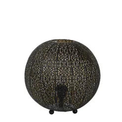 Lampe De Table Lucide Tahar Noir, 1 Lumiere