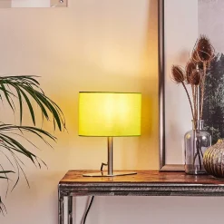 Lampe De Table Mavulu Nickel Mat, 1 Lumiere