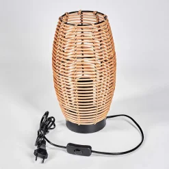 Lampe De Table Mulstrand Ecru, Noir, 1 Lumiere