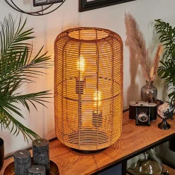 Lampe De Table Mulstrand Ecru, Noir, 2 Lumieres