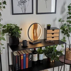Lampe De Table Nevogilde Led Ecru, Noir, 1 Lumiere