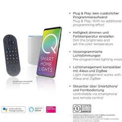 Lampe De Table Paul Neuhaus Q-Etienne Led Laiton, 1 Lumiere, Telecommandes