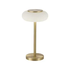 Lampe De Table Paul Neuhaus Q-Etienne Led Laiton, 1 Lumiere, Telecommandes