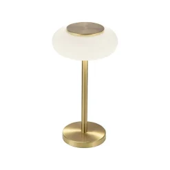 Lampe De Table Paul Neuhaus Q-Etienne Led Laiton, 1 Lumiere, Telecommandes